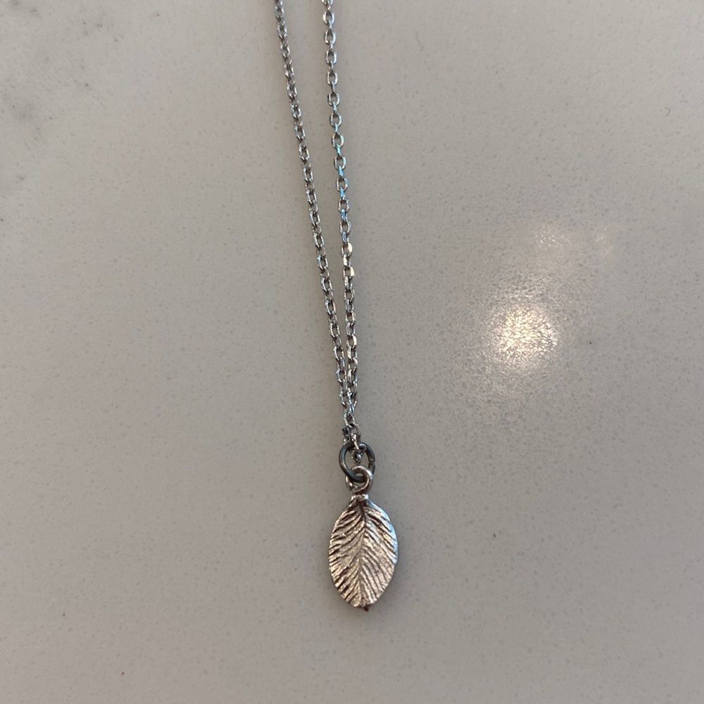 Silver Feather Necklace